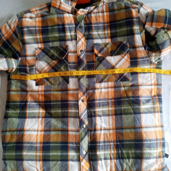 Ripzone Men's Lance Hooded Flannel full zip thick Shirt/shacket Size XXL - Picture 4 of 7